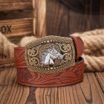 Men’s Retro Western Leather Belt