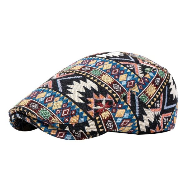 Ethnic Style Beret Leisure Jacquard