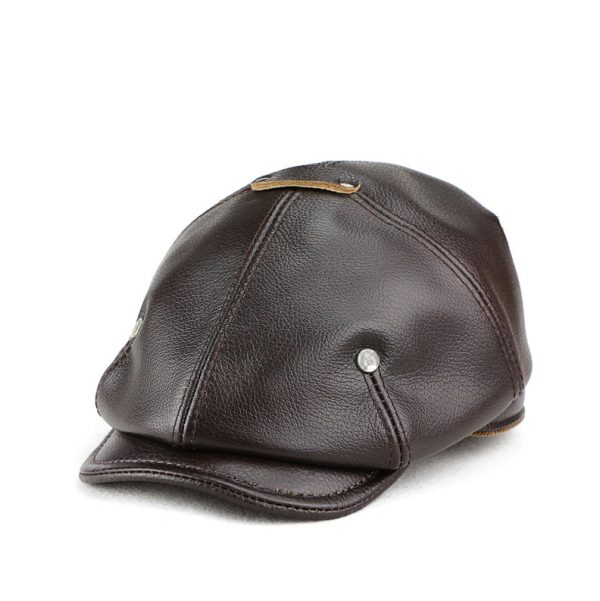 British Men’s Leather Beret