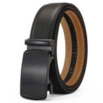automatic buckle cowhide belt