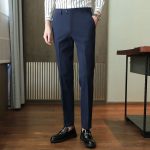 Men’s Cropped Non-Iron Suit Pants